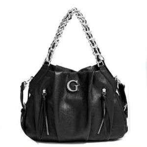Guess Y2K Black Slouchy Hobo Bag